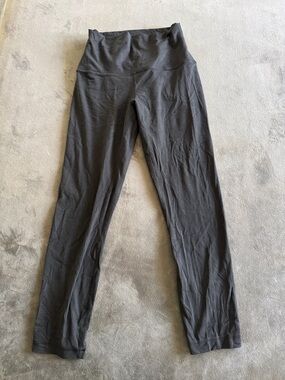 lululemon athletica Black Ribbed High-Waist Leggings
